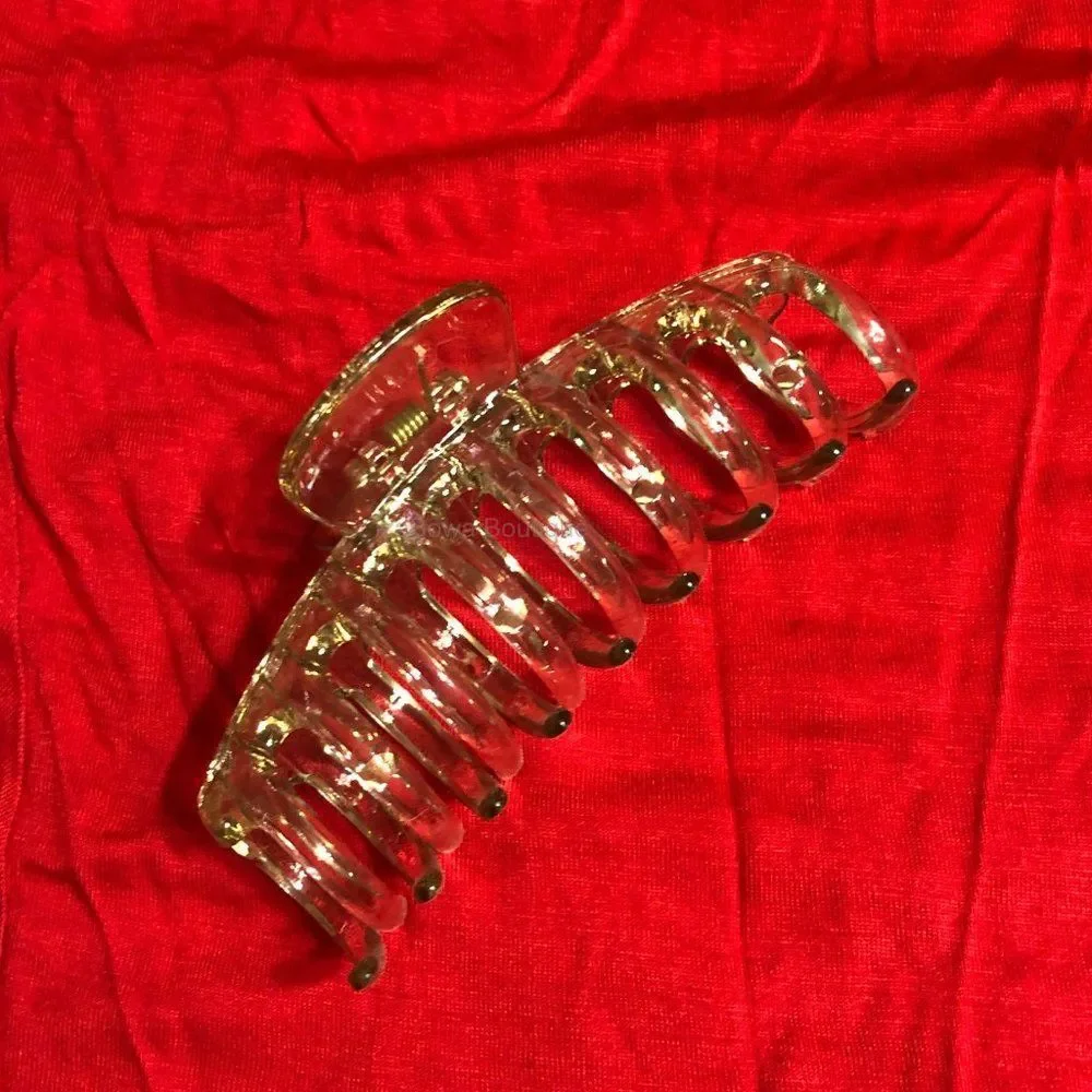 Smoke Big Claw Hair Clips in Matte Finish  CL4103  NWT Boutique